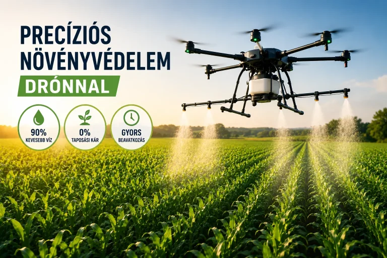 Precíziós növényvédelem drónnal
